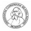 Logo Univerzita Komenského v Bratislave (UK)