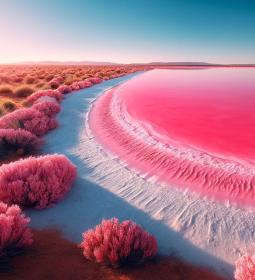 How to get to Pink Lake in Australia