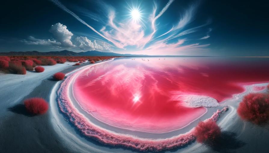 How to get to Pink Lake in Australia