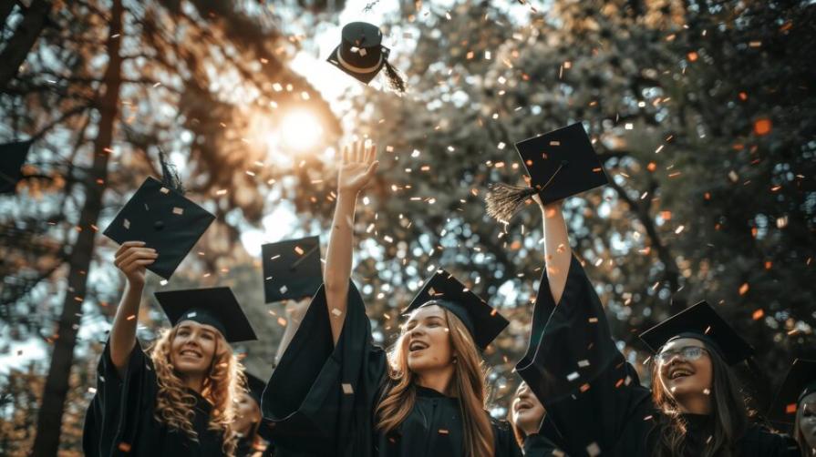 How is the school graduation in different countries of the world