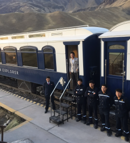 A unique train in Peru that looks like a five-star hotel