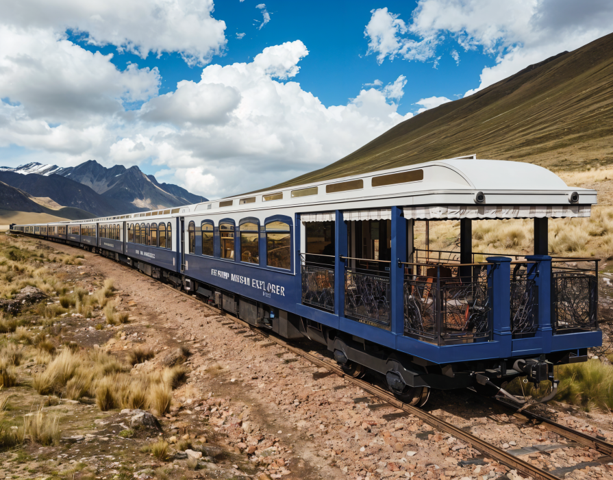 A unique train in Peru that looks like a five-star hotel
