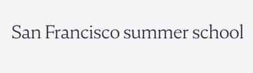 Logo San Francisco Summer School