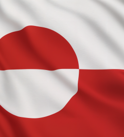 Flag of the most independent country: Greenland