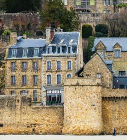 The Mont-Saint-Michel Abbey - fortress on the northwest coast