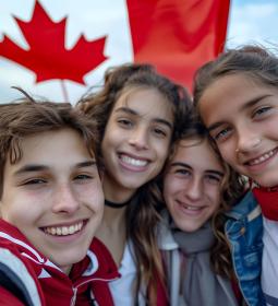 When does the school year begin in Canada?