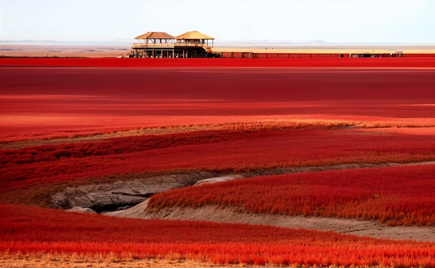 Red Beach in China