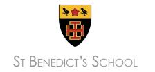 Logo St Benedict's School Ealing