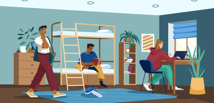 Why do British students leave home?