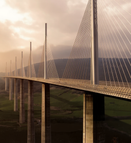 The Millau Viaduct - the main wonder of industrial France