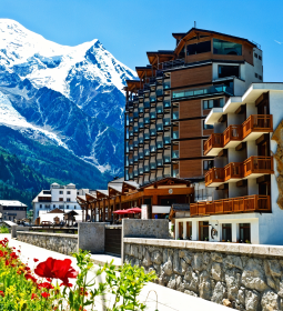 Chamonix - a ski resort at the foot of Mont Blanc