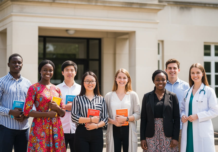 Students from which countries come to study in Russia?