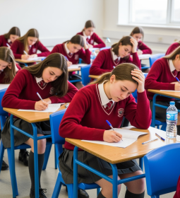 British A-level exam (mathematics): comparison with the USE and the American SAT