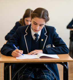 Evaluation system and GCSE exam, IB, A-level