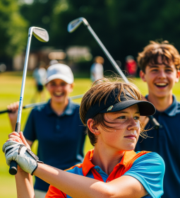 Camps with golf in England, English courses with golf in England for children and schoolchildren