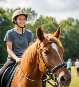 Camps with horseback riding in England, horseback camps in the UK for kids and schoolchildren