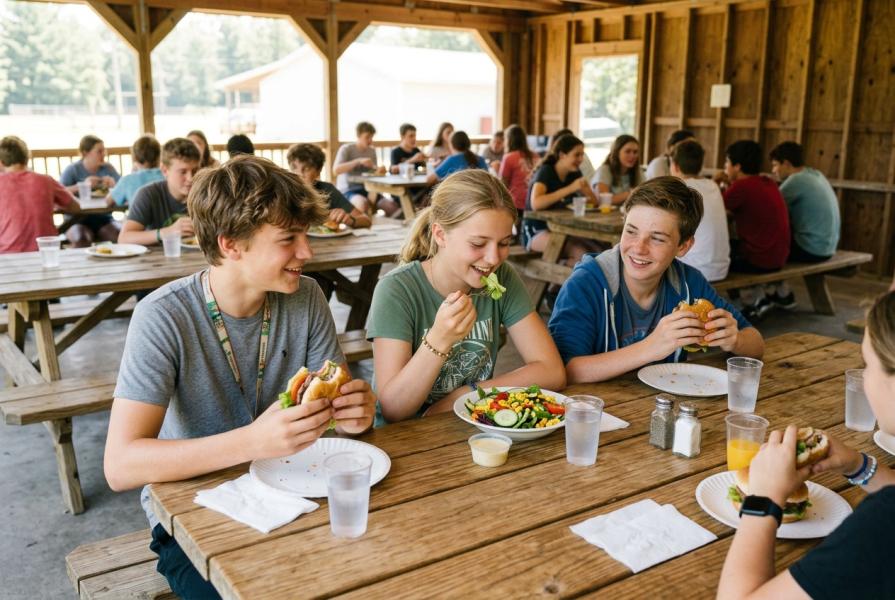 The child needs a special diet. How will this be provided for him at a camp abroad?