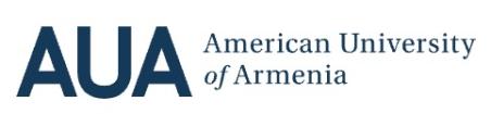 Logo American University of Armenia