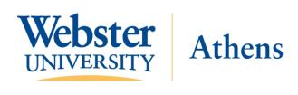 Logo Webster University Athens