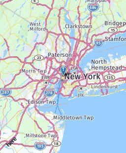 USA on map