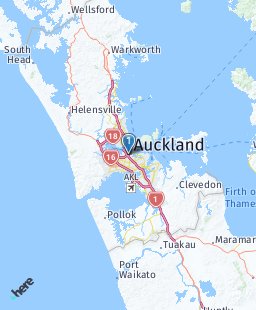 New Zealand on map
