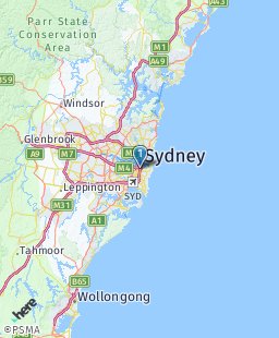 Australia on map