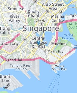 Singapore on map