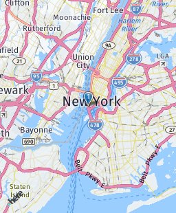 USA on map
