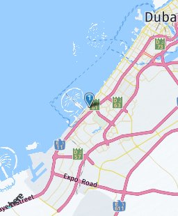 United Arab Emirates on map