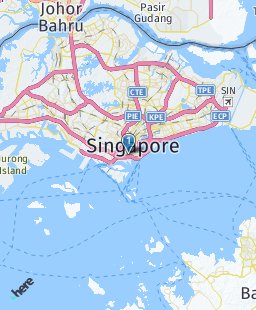 Singapore on map