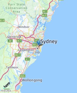 Australia on map