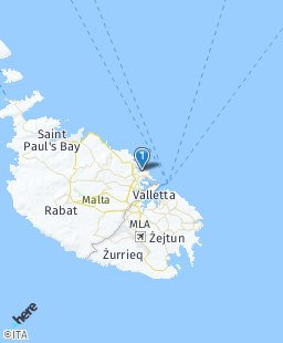 Malta on map