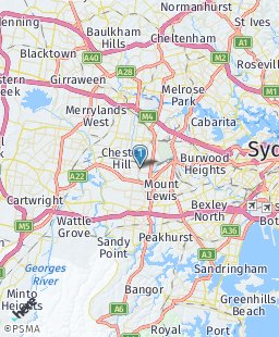 Australia on map