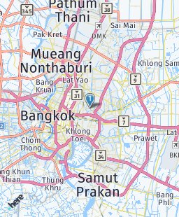 Thailand on map