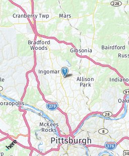 USA on map