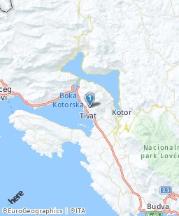 Montenegro on map