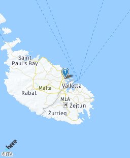 Malta on map