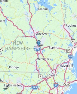 USA on map