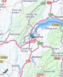 Switzerland on map