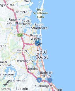 Australia on map