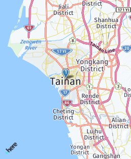 Taiwan on map