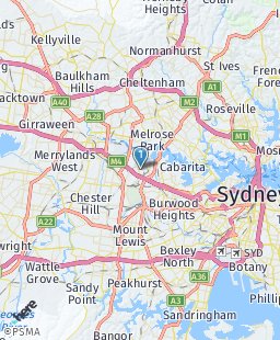 Australia on map