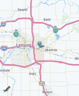 USA on map