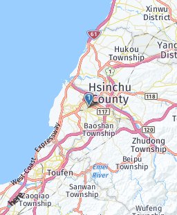 Taiwan on map
