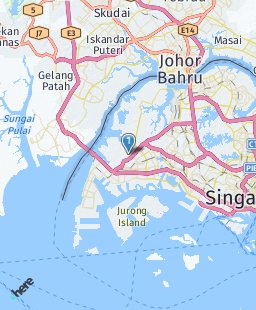 Singapore on map