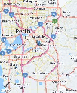 Australia on map