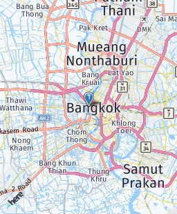 Thailand on map
