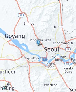 South Korea on map