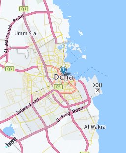 Qatar on map