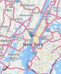 USA on map
